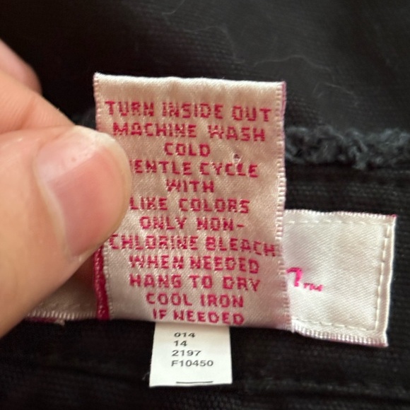 Xhilaration Skirt 90s 2000s Y2K target Raw Edge Black Ruffle Knee Length 32 - Picture 9 of 14